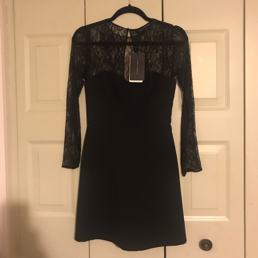 Zara Black Fitted Little Dress